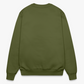 LOGO EMBROIDERY Crew Neck - MOSS GREEN