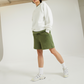 LOGO EMBROIDERY Shorts - MOSS GREEN