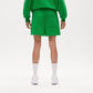 LOGO EMBROIDERY Cropped Shorts - City Green