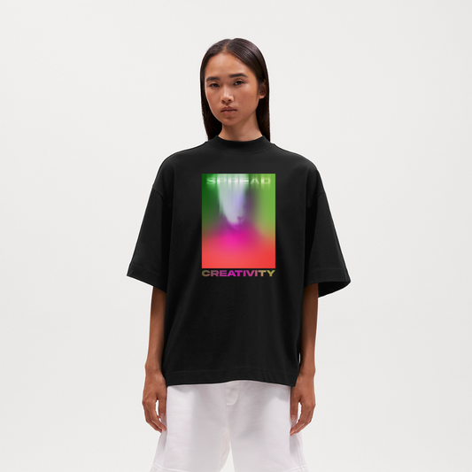 SPREAD Iconic Boxy Tee - SOLID BLACK