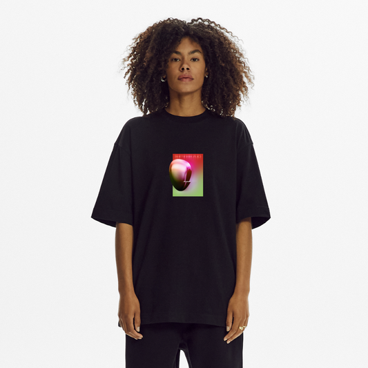 SPREAD Iconic T-Shirt Digital Aura OPTIMISM - SOLID BLACK