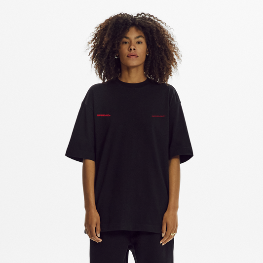 SPREAD Iconic T-Shirt Digital Aura INDIVIDUALITY - SOLID BLACK