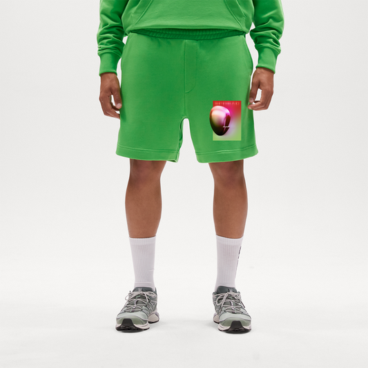 SPREAD Iconic Shorts Digital Aura OPTIMISM - Apple Neon