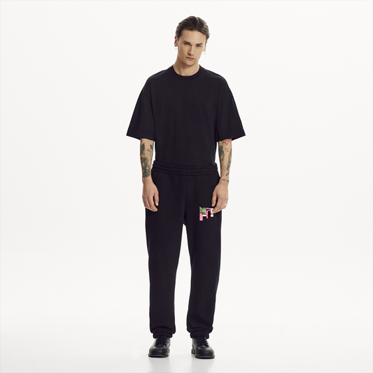 SPREAD Iconic Sweatpants Digital Aura INDIVIDUALITY - SOLID BLACK