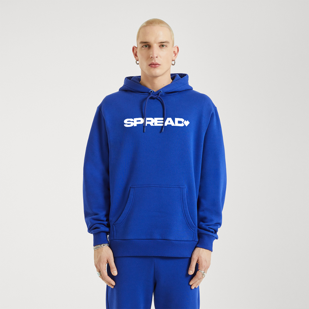 LOGO PRINT Relaxed Hoodie - Iconic Blue