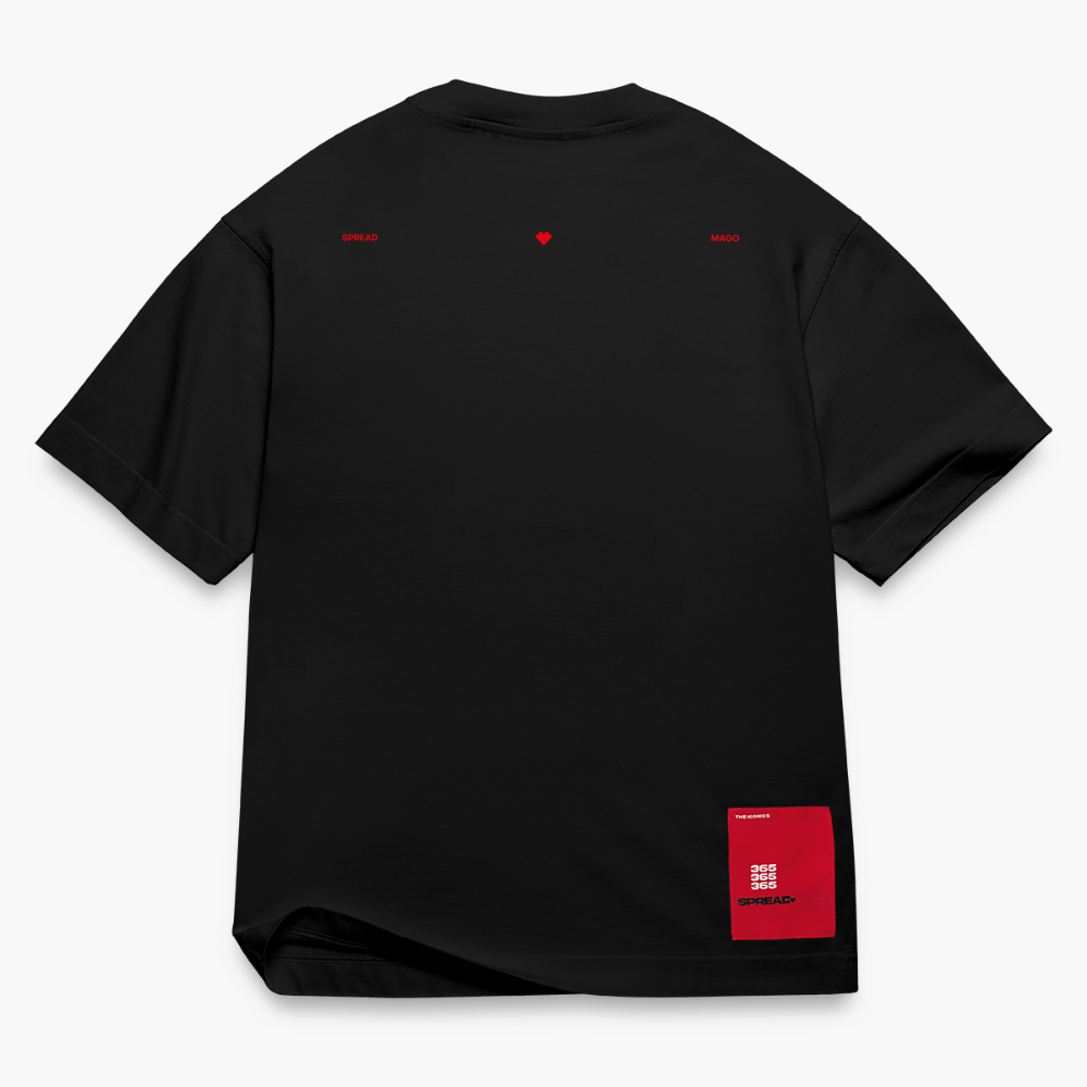 SPREAD x MAGO T-Shirt - SOLID BLACK