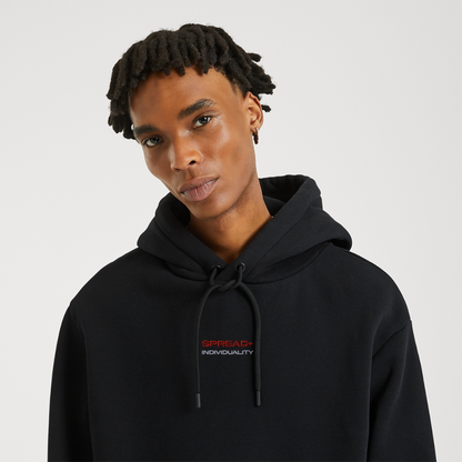 INDIVIDUALITY Relaxed Hoodie - SOLID BLACK