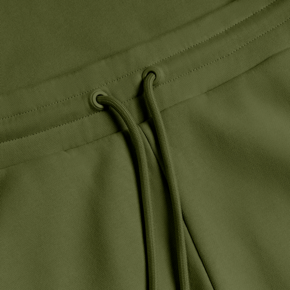 LOGO EMBROIDERY Sweatpants - MOSS GREEN