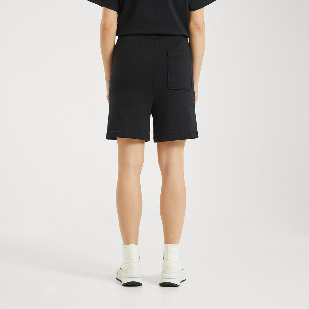 LOGO EMBROIDERY Shorts - SOLID BLACK