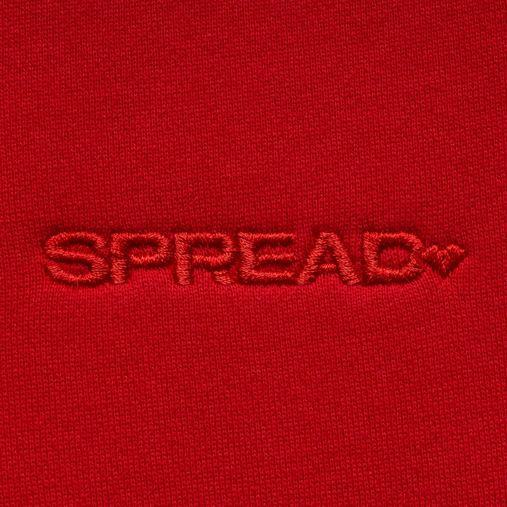 LOGO EMBROIDERY Shorts - SPREAD RED