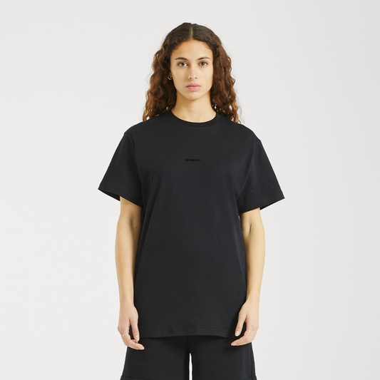 LOGO EMBROIDERY T-Shirt - SOLID BLACK
