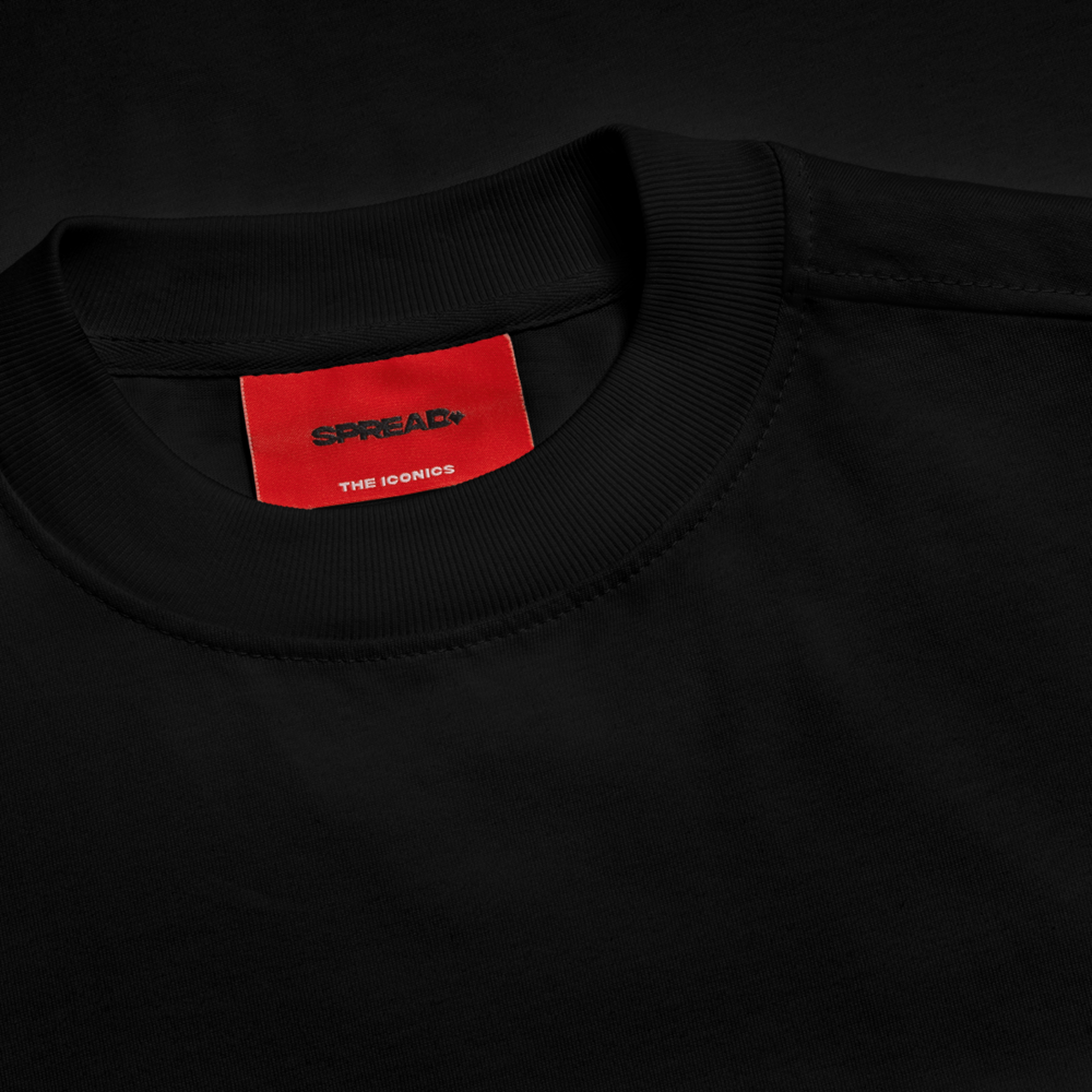 TRANSITION Boxy T-Shirt - SOLID BLACK