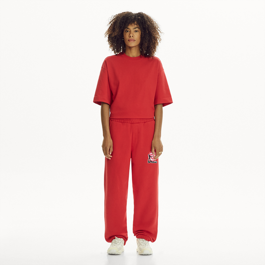 ODYSSEE PATCH Sweatpant - SPREAD RED