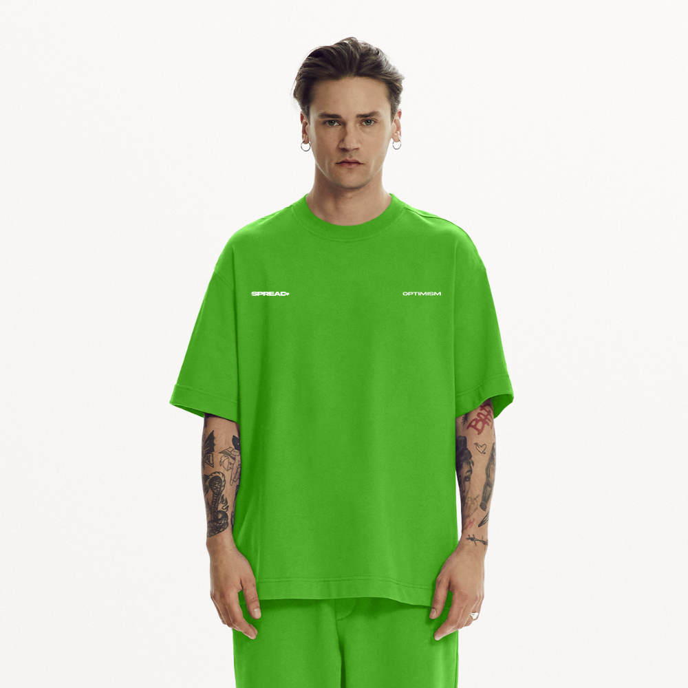 DIGITAL OPTIMISM T-Shirt - Apple Neon